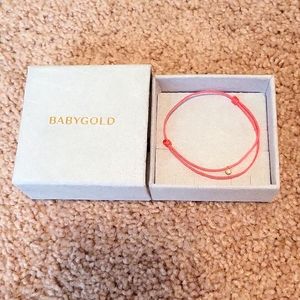 BabyGold VS diamond adjustable 14kt gold bracelet
